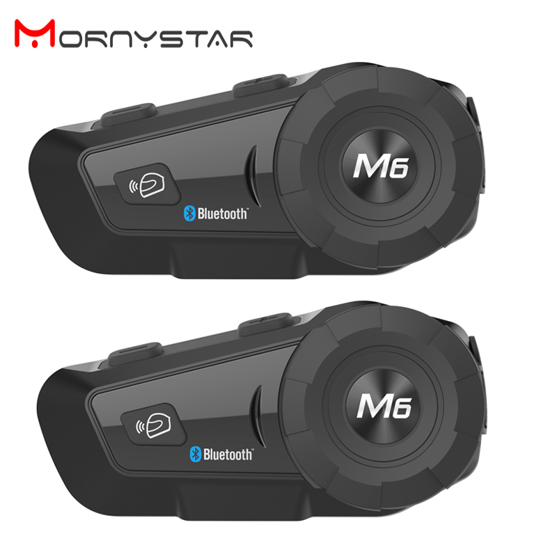 Universal Motorcycle Helmet Intercom Headset - 2 قطعة MONYSTAR M6 Plus 1000