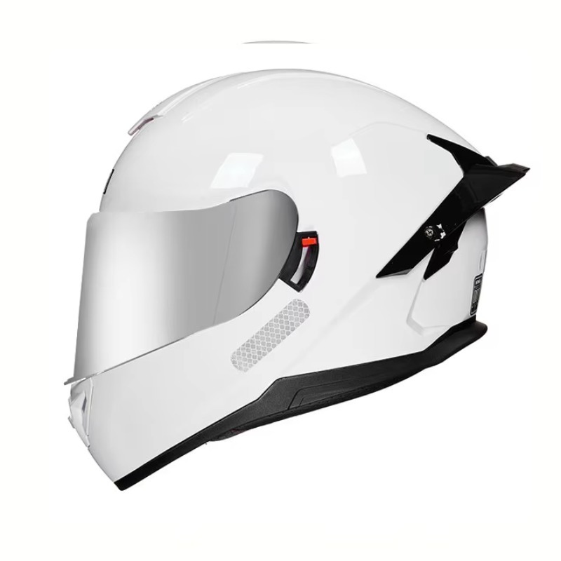 Dual Visor Motorcycle Racing Helmet - خوذة دراجة نارية كاملة الوجه من