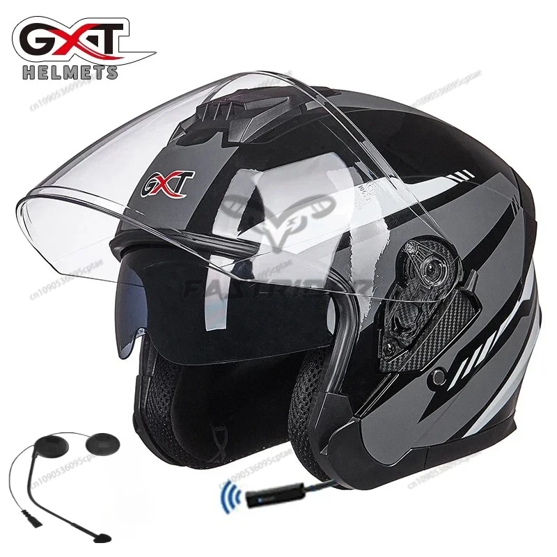 Full Face Motorcycle Helmet With Bluetooth - GXT دراجة نارية خوذة سماعة مكبر
