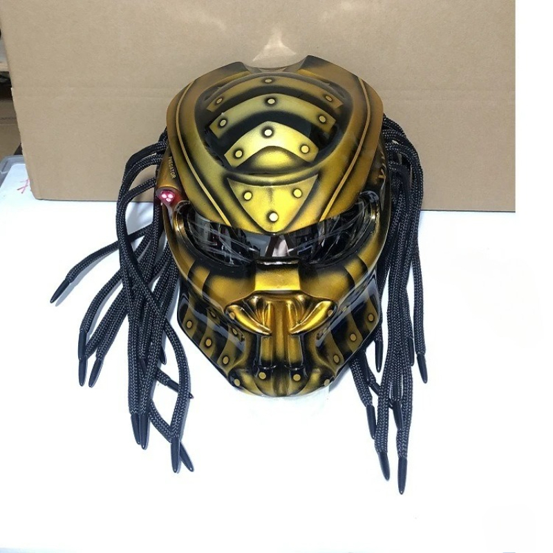 خوذة دراجة نارية كاملة الوجه م - مراجعة Custom Predator Motorcycle Helmet وسعره