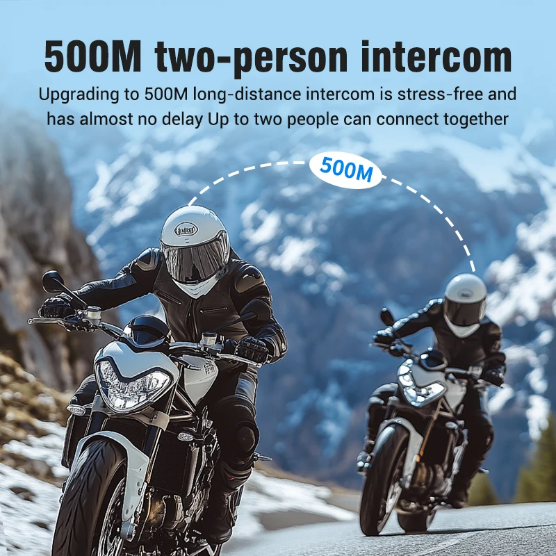 سماعة رأس بلوتوث 5.3 للدراجات  - مراجعة Universal Motorcycle Helmet Intercom Headset وسعره
