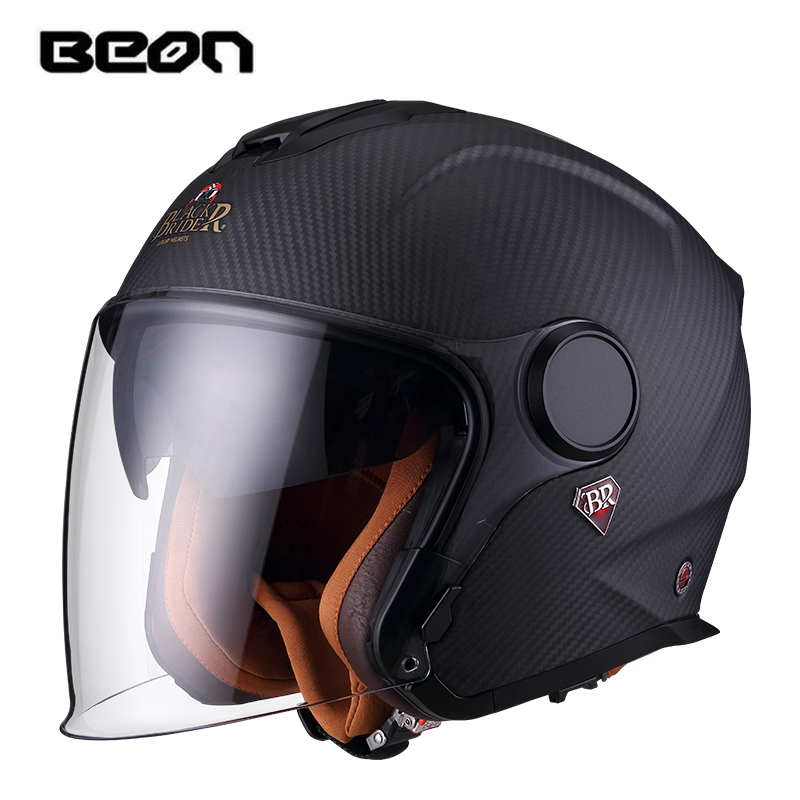 خوذة دراجة نارية BEON BR23 من  - مراجعة Carbon Fiber Lightweight Motorcycle Helmet وسعره