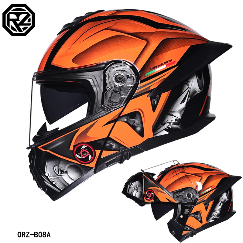 خوذة دراجة نارية من ORZ بواقي  - مراجعة Full Face Motorcycle Helmet With Bluetooth وسعره
