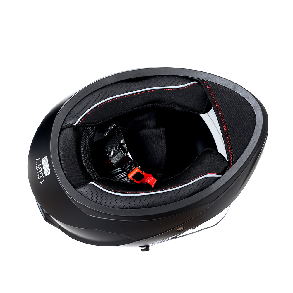 خوذة دراجة نارية كاملة الوجه ب - مراجعة Full Face Motorcycle Helmet With Bluetooth وسعره