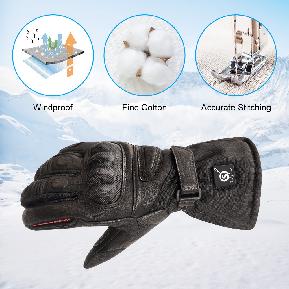 قفازات سباق كهربائية مدفأة عال - مراجعة Riding Gear وسعره